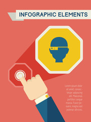 Fototapeta premium Technology Infographic Elements.