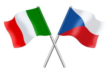 Flags : Italy and Czech Republic