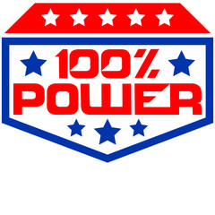 Wappen Logo 100 % Power