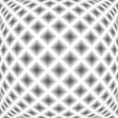 Design monochrome warped diamond pattern
