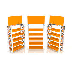 Orange shelves truss