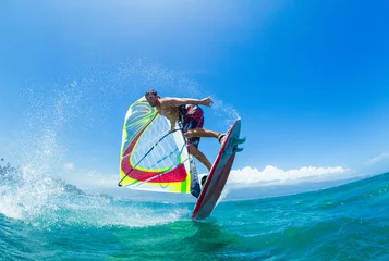 Rolgordijnen Windsurfing © EpicStockMedia