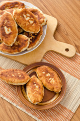 Fried fresh tasty pasties