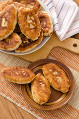 Fried fresh tasty pasties