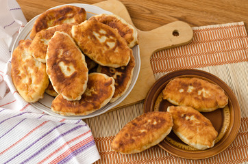 Fried fresh tasty pasties