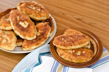 Fried fresh tasty pasties