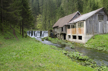 old sawmill in Moravice