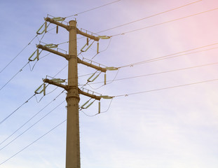 high-voltage lines