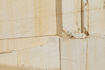 White marble quarry