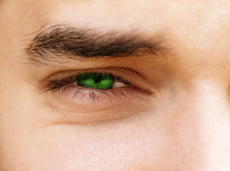 Young man's eyes