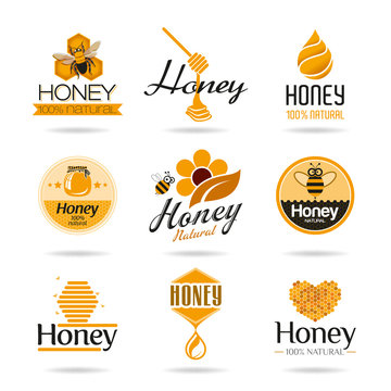 Honey icon set
