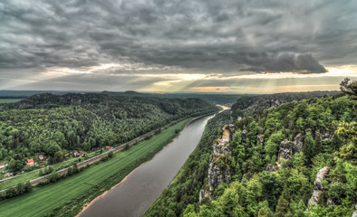 Elbe Sandstone Mountains HDR
