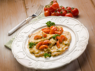 escalope with tomatoes
