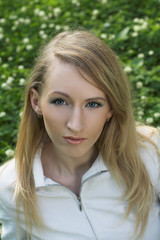 Naklejka premium Young wonam portrait