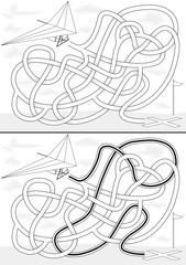 Hang gliding maze