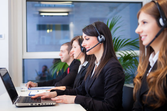 People at work