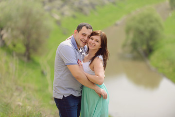 Naklejka premium Laughing Man and Woman