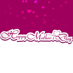 Beautiful card happy mother's day text colorful vector design