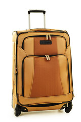 Large suitcase isolated on white