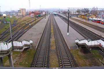 Fototapeta premium landing on the track