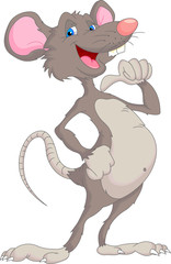 Obraz na płótnie Canvas cute mouse cartoon