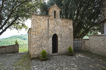Fototapeta na wymiar Magdalenenkapelle in Fontecolombo, Rieti, Italien