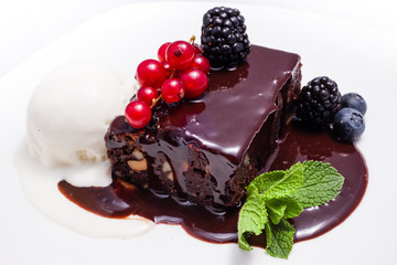 Dark chocolate cake