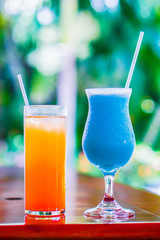 Colorful cocktails