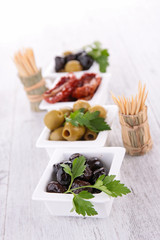 assortment of olives