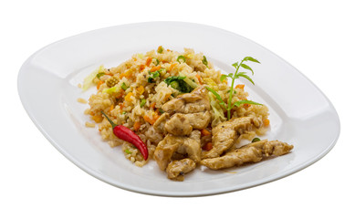 Fried rice with chicken