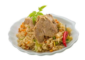 Fried rice with pork