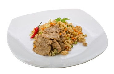 Fried rice with pork