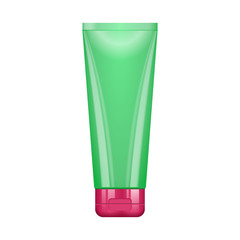 Tube Of Cream Or Gel Green Pink Clean
