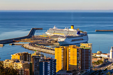 Harbor of Malaga, Spain