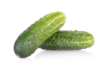 fresh green cucumbers