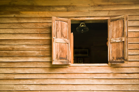 Old wooden windows