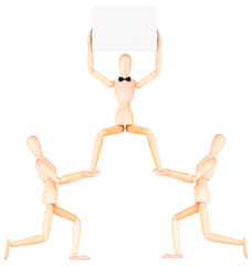 wooden dummy business team