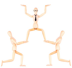 wooden dummy business team