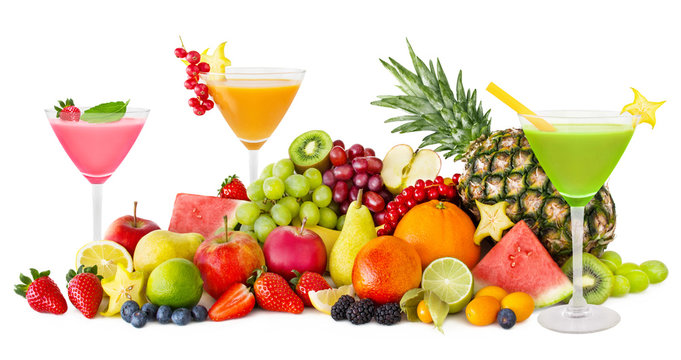 Fruits and drinks