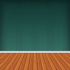 Empty room, interior with wallpaper.