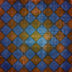 Fototapeta premium color grunge checkered background