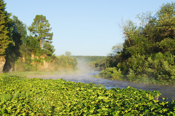 The river Sulem at a dawn, Russia