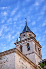 Fototapeta na wymiar Santa Maria Church Alhambra Granada Andalusia Spain