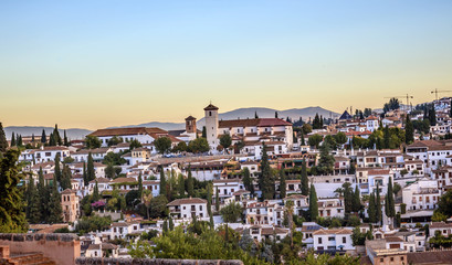 Fototapeta na wymiar Granada Cityscape Churches Andalusia Spain