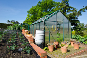 Obraz premium Glasshouse in spring time