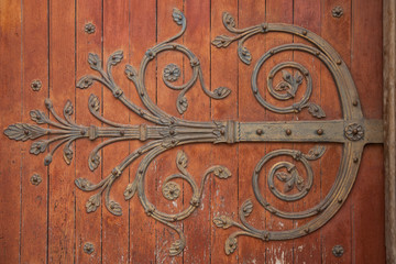 decorated door hinge
