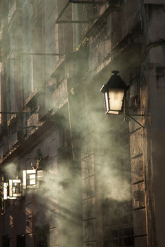 smoky street