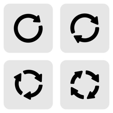arrow sign reload refresh rotation loop pictogram.