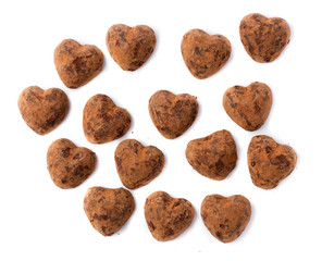 Chocolates truffles in bulk for Valentine's Day.