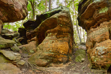 Beauty of Earth. The Hell Rocks near Nieklan, Poland.